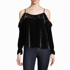 Joie Alyse Velvet Cold Shoulder Top HOST PICK